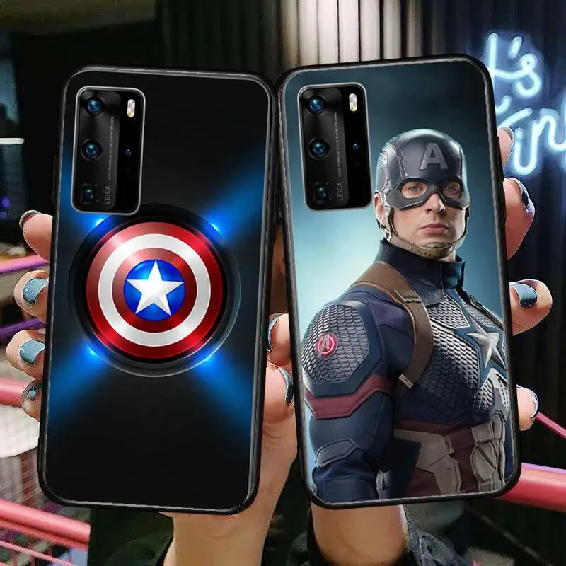 

Marvel Comics Phone Case For Huawei P 40 30 20 10 9 8 Lite E Pro Plus Black Etui Coque Painting Hoesjes comic fas