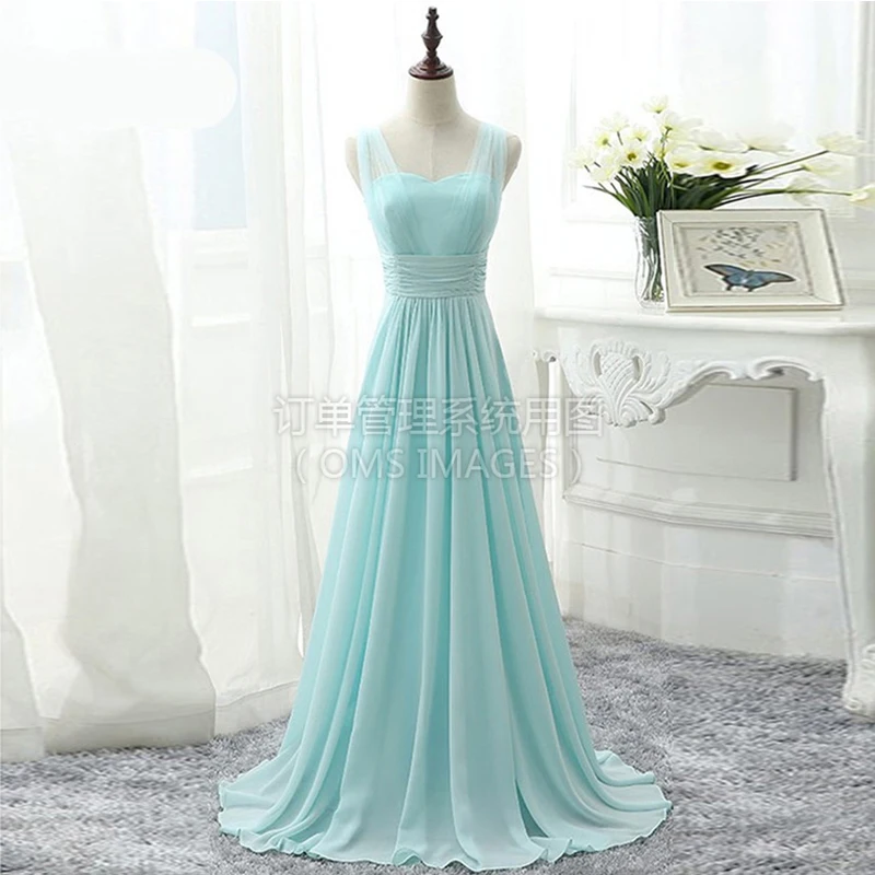 Женское шифоновое вечернее платье разноцветное ТРАПЕЦИЕВИДНОЕ ПЛАТЬЕ со