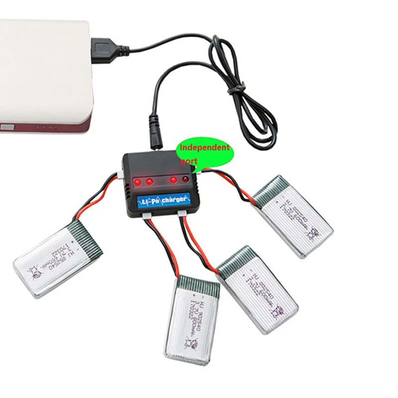 KY601S Дрон 3 7 V Lipo зарядное устройство 4 в 1 Зарядка для концентратора RC игрушки