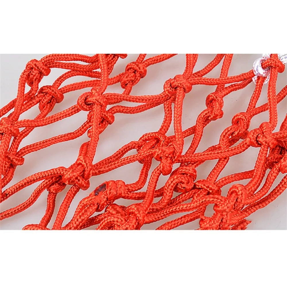 

Nylon Braided Regular Size Professional Basketball Net Replacement Basketball Net All-Weather Heavy Duty Thick Net 12 Loops (Red