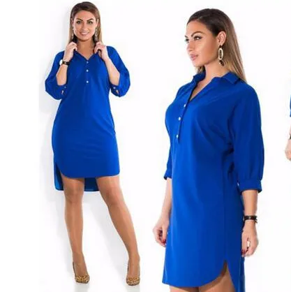 Женская шифоновая блузка рубашка Длинная элегантная 2020 XL-6XL