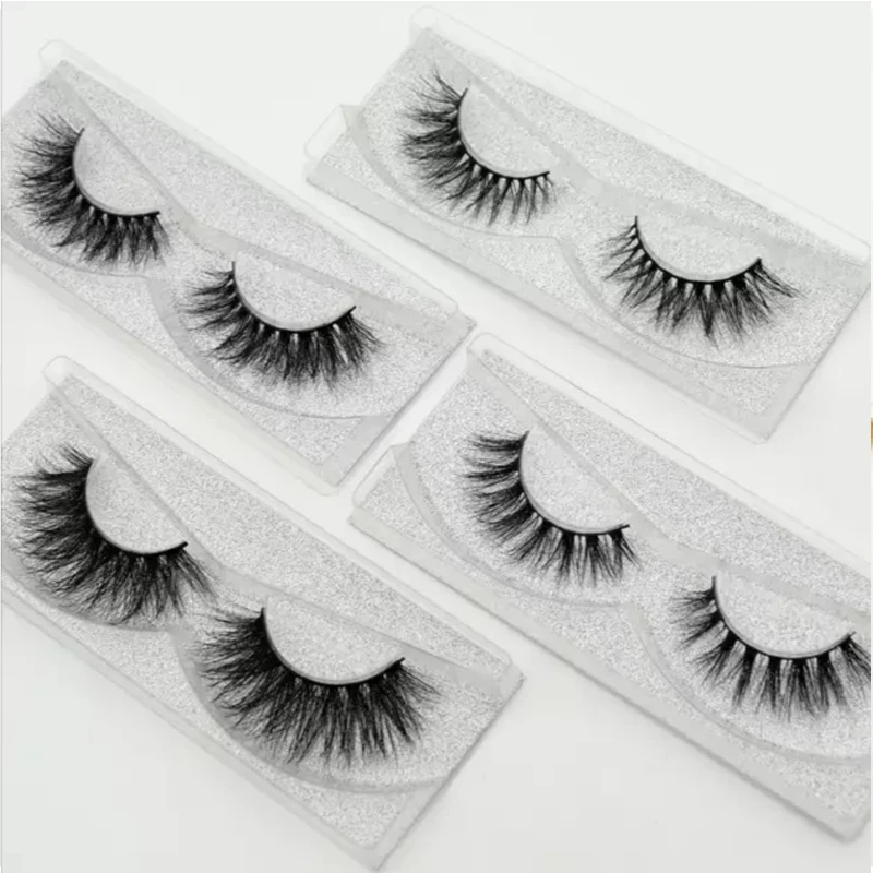 Объемные натуральные норковые ресницы накладные ручной работы Толстые вьющиеся