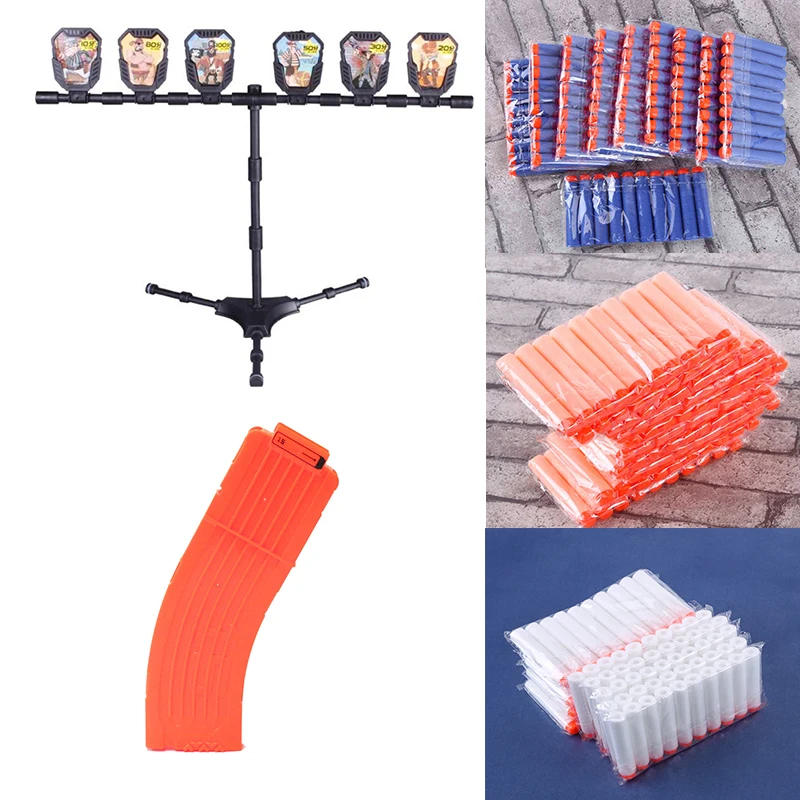 Классический игрушечный пистолет, мишень, аксессуары для Nerf, водяные пули, Пистолеты для стрельбы, практичная мишень для игр на открытом воздухе, детские игрушки, подарок на день рождения