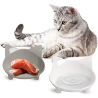 cat bowl non slip cat food bowls pet feeder shallow cat water bowl stress relief cat dog feeding drinking pet accessories
