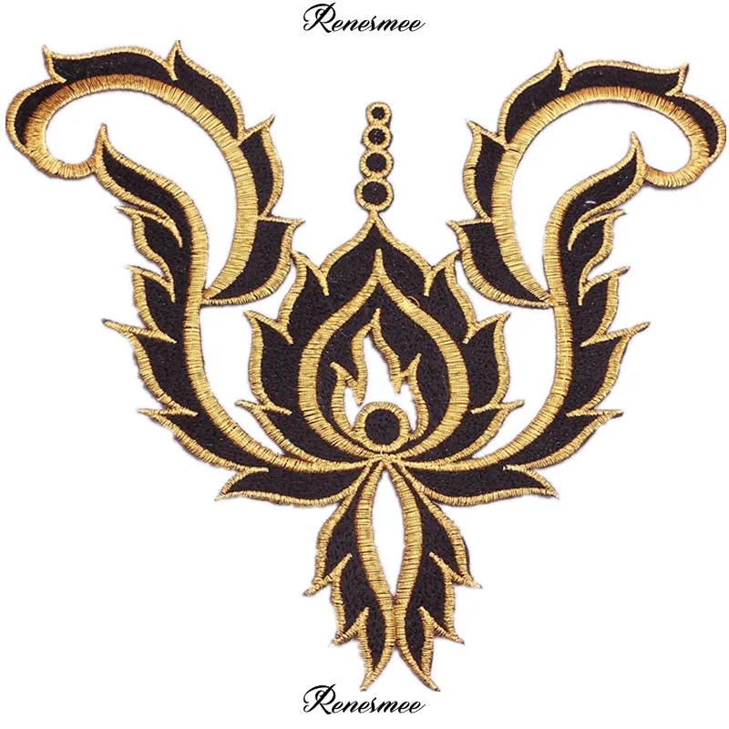 1 пара зеркал железо на золотом и серебряном цвете горячая Распродажа вышивка