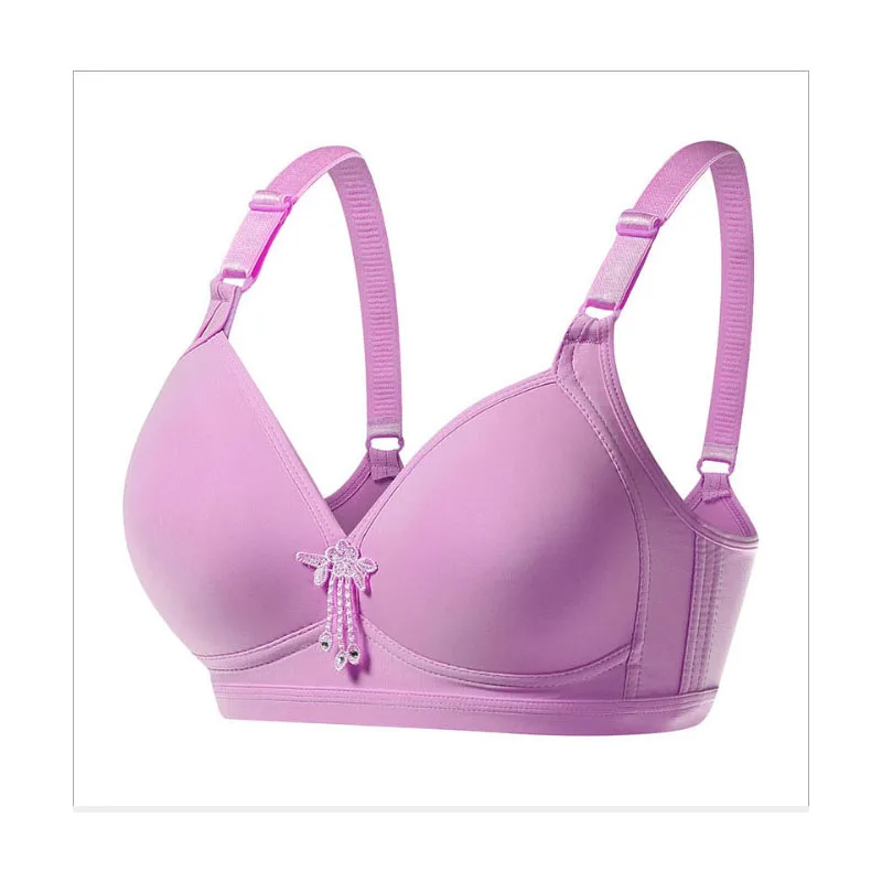 C07 BingYanFuShi Для женщин Беспроводной бюстгальтер размера плюс белье Большие размеры