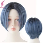 Парик Yiyaobess Женский, короткий, из синтетического волокна, в европейском и американском стиле
