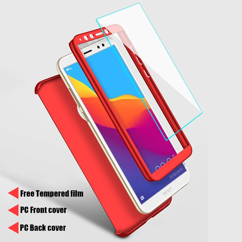 Роскошный 360 чехол для телефона huawei Honor V20Pro 20Lite Note 10Lite 9X V8X 8S 8C 8A 7C 7A Pro Чехол с закаленным стеклом