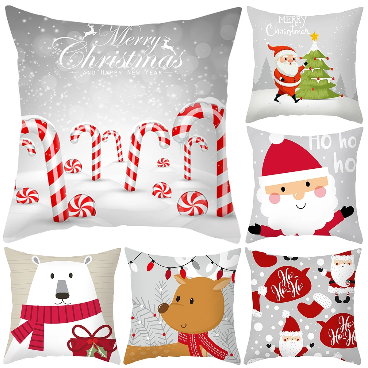 

Christmas Pillowcase Decorative Sofa Cushion Case Bed Pillow Cover Home Decor Christmas Car Cushion Cover Pillow Case 45*45cm
