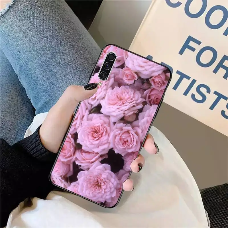 

Colorful Flower Rose Peony Phone Cases For Samsung galaxy S 9 10 20 A 10 21 30 31 40 50 51 71 s note 20 j 4 2018 plus