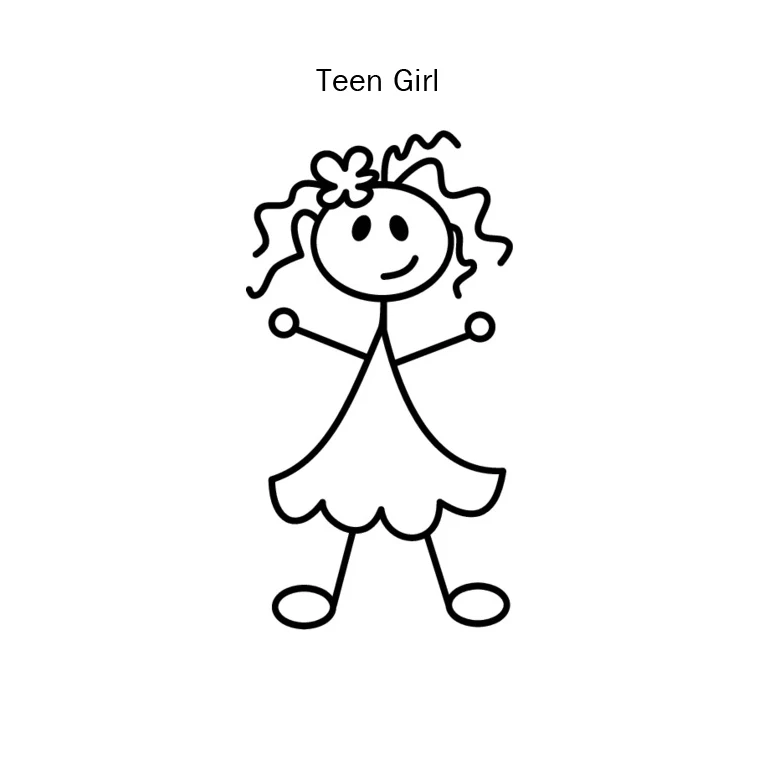 Наклейки на машину с милыми фигурками палочек наклейки для подростков девочек