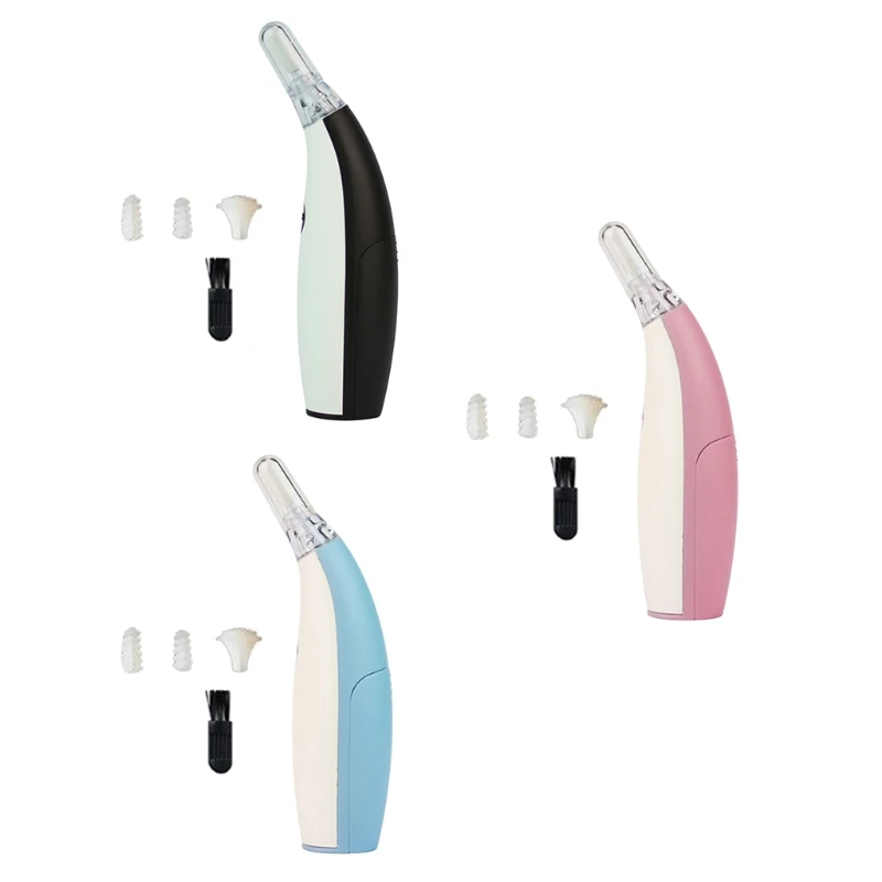 

Ear Wax Remover Cleaner Automatic Silicone Spiral Earswax Removal Soft Safe Ear Massage Tool with LED for Baby Adults