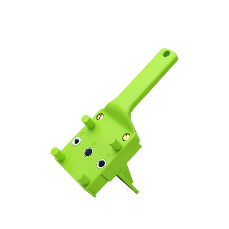 green ABS пластиковый перфоратор Joliemaison деревянный сверлильный дюбель для сверления отверстий инструменты дюбель для деревообработки джиг ручная дрель Руководство для ремонта мебели - Цвет: green