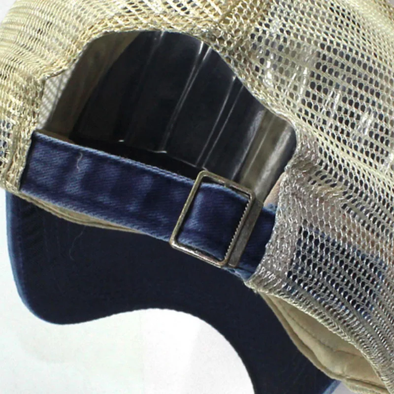 Бейсболка Мужская/Женская сетчатая однотонная Кепка в стиле хип-хоп