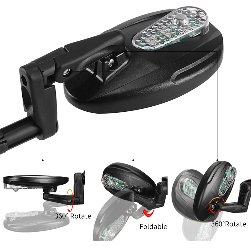 Велосипедное Зеркало заднего вида с выпуклым стеклом крепление на руль