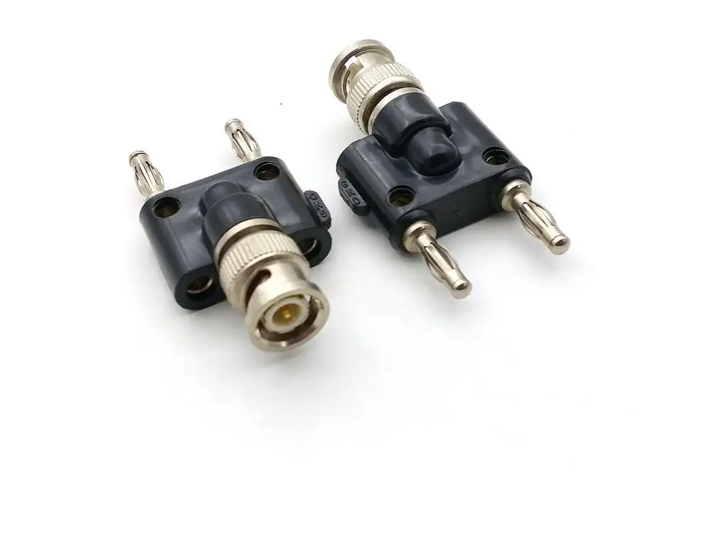 

BNC CONNECTOR BNC Male Twin Banana Coaxial Adapter Plug Connector 4mm