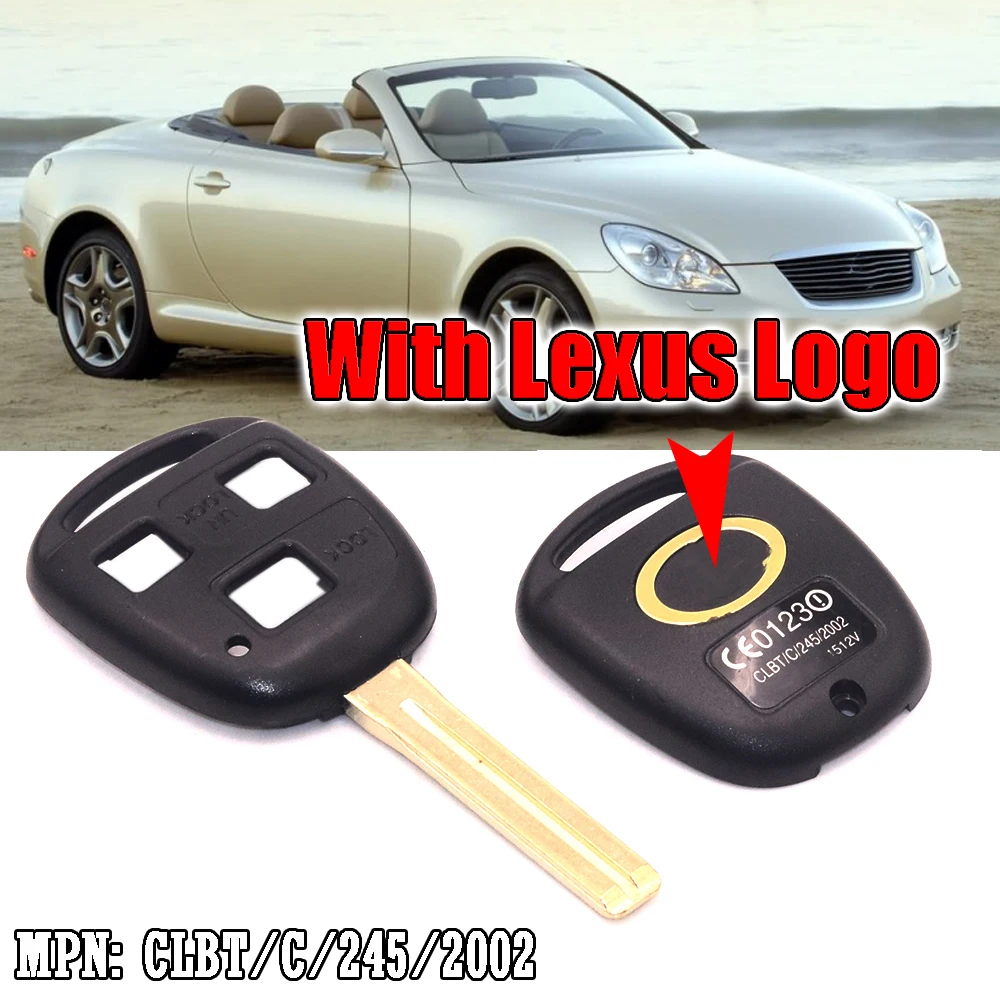 3 кнопки автомобиля дистанционного ABS ключ чехол Брелок Замена CLBT/C/245/2002 для Lexus GX470