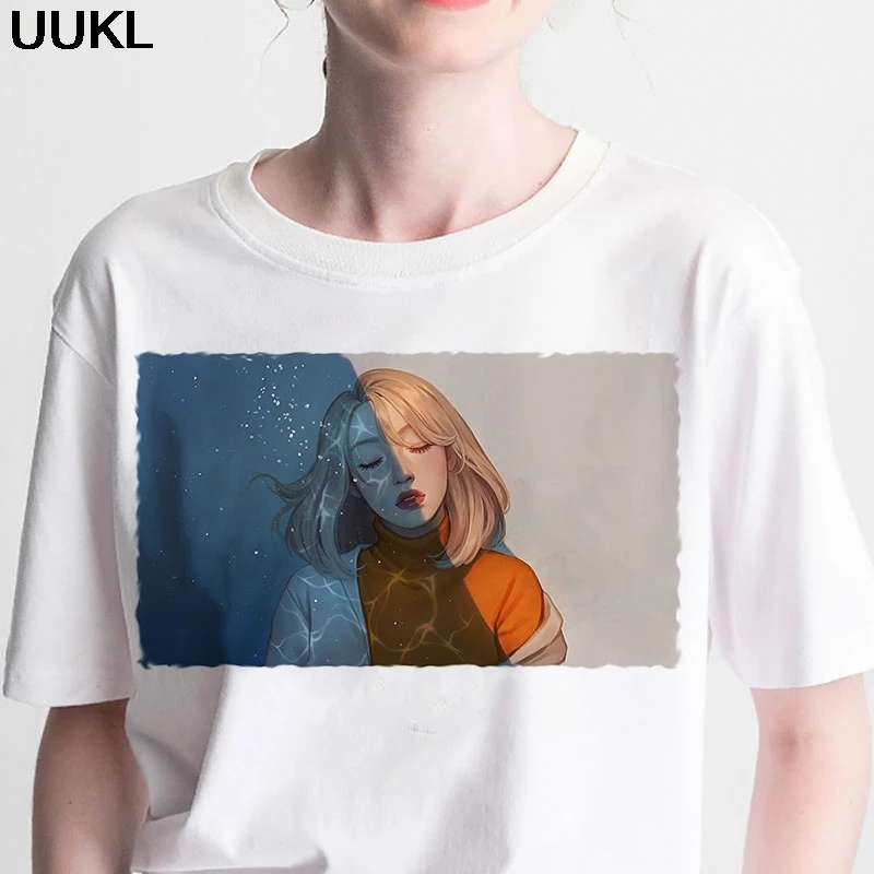 Женская Летняя мода 2020 футболка в стиле Харадзюку модная красивая крутая для