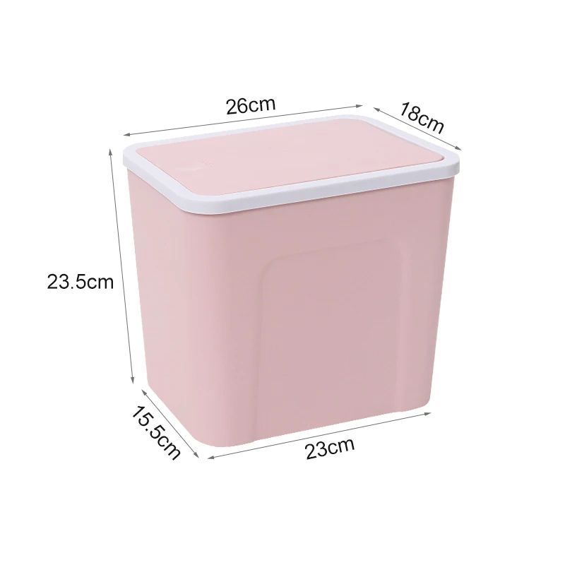 Pink BNBS мусорные баки для ванной комнаты, кухонные мусорные корзины для утилизации, кубические мусорные корзины, бумажные корзины, мусорные урны для мусора, аксессуары для ванной комнаты - Цвет: Pink