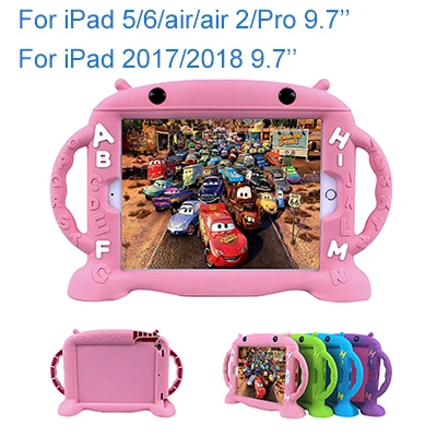 5410PK CHINFAI противоударный детский безопасный Чехол для iPad Air 2, чехол с ручками для iPad mini, водонепроницаемый силиконовый чехол для iPad Pro 10,5 - Цвет: 5410PK