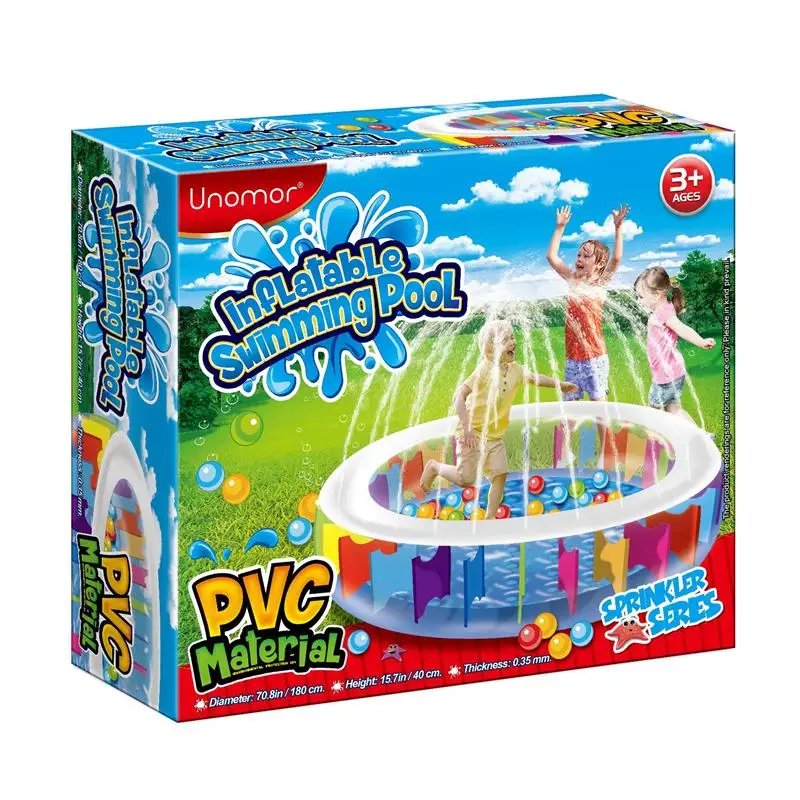 UNOMOR 180cm Swimming Summer Playing Game Inflatable Pool Water Sprinkler | Инструменты