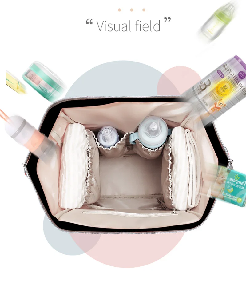 

Disney Cute Minnie Mickey Red Diaper Bag Waterproof/Baby Care/Mummy Bag Maternity Backpack Large Nappy Bag Striped Bow Dot Smile