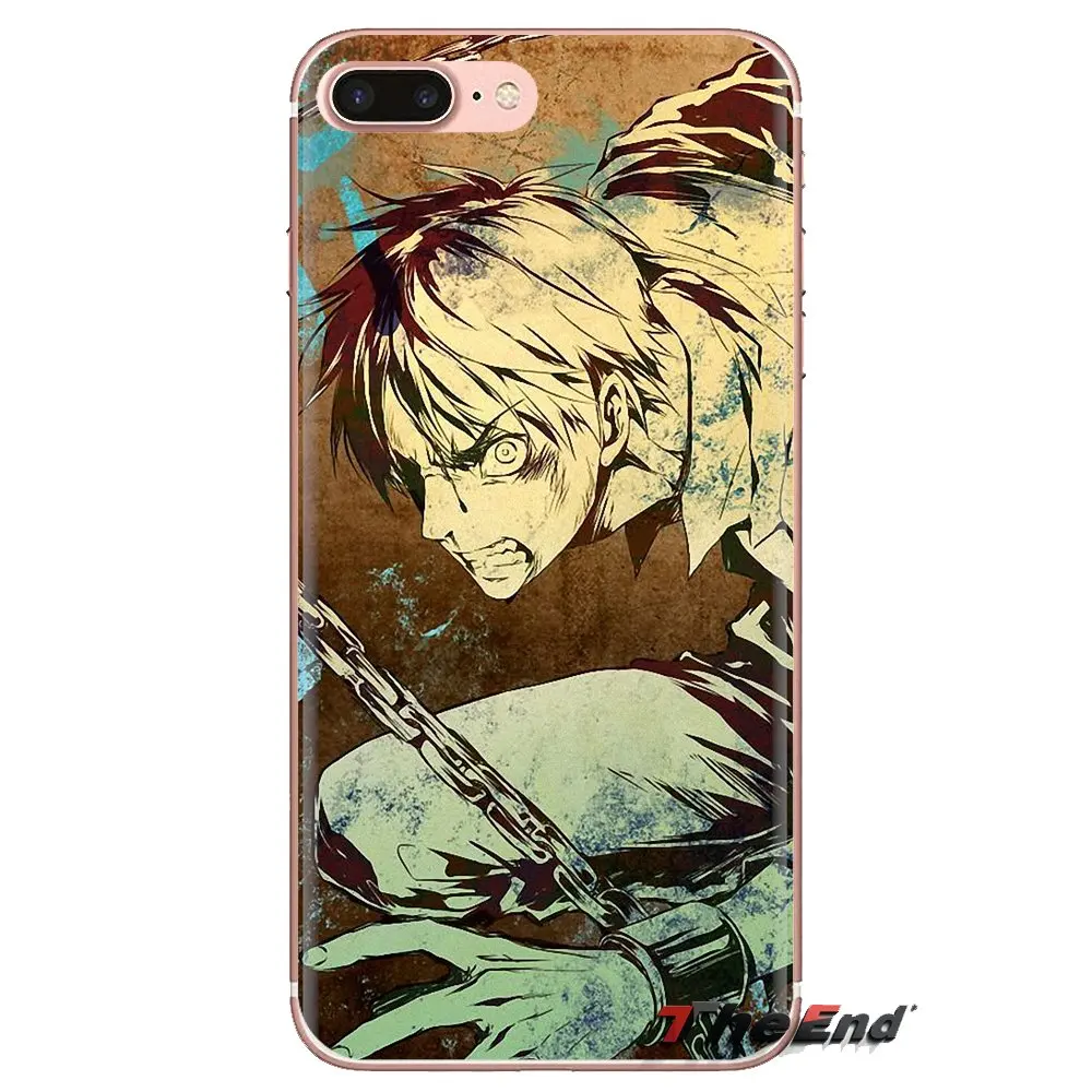 For Xiaomi Mi6 Mi 6 A1 Max Mix 2 5X 6X Redmi Note 5 5A 4X 4A A4 4 3 Plus Pro Transparent Soft Covers Attack on Titan Eren Jaeger |