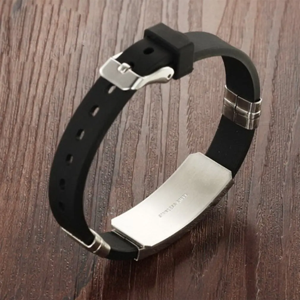 Новый черный силиконовый браслет с изображением Креста подвески для мужчин