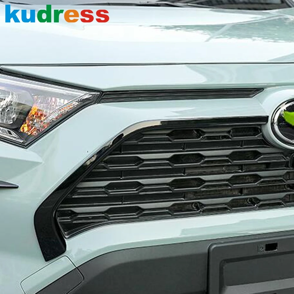 Для Toyota RAV4 ограниченное LE XLE Гибридный 2019 2020 Caron волокна верхняя Передняя решетка