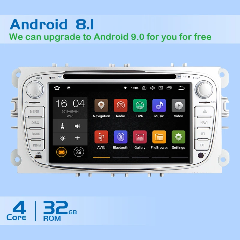 Автомобильный мультимедийный плеер Xonrich Android 8 1 GPS Авторадио 2 Din для Ford Focus S Max C Mondeo