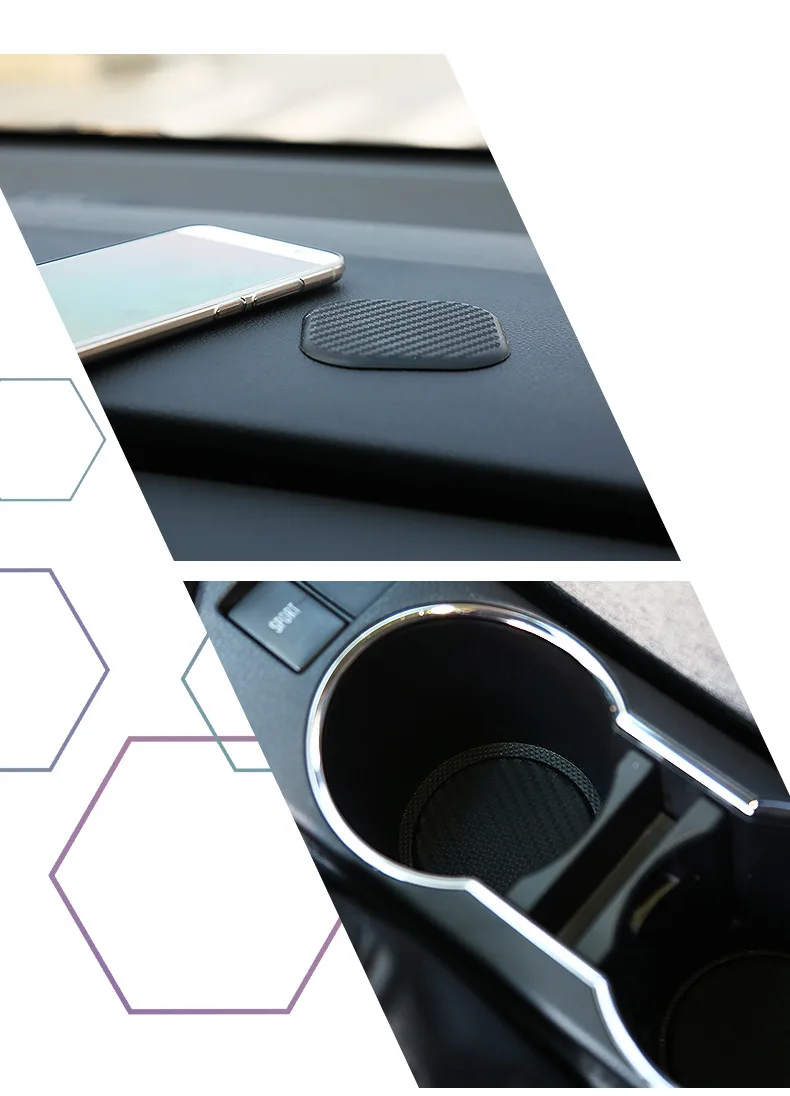 

Автомобильные аксессуары, 1 шт., автомобильные водные стаканы, слот, нескользящий, из углеродного волокна, детский автомобильный нескользящий коврик, автомобильные коврики, Стайлинг автомобиля