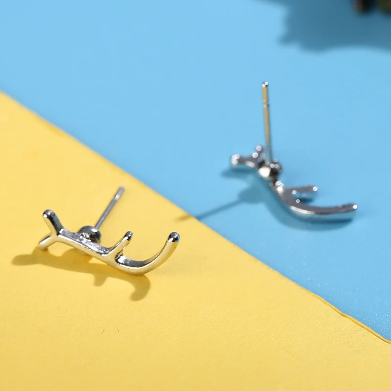 1 пара модные серьги гвоздики в виде животных|boucle d'oreille|stud earringsdeer earrings |