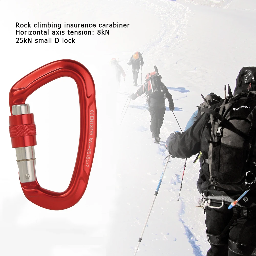 

Multi-function Backpack Carabiner Outdoor Camping Hiking Hammock Aluminum Safety Lock Buckle Hook Mountain Climbing Tools