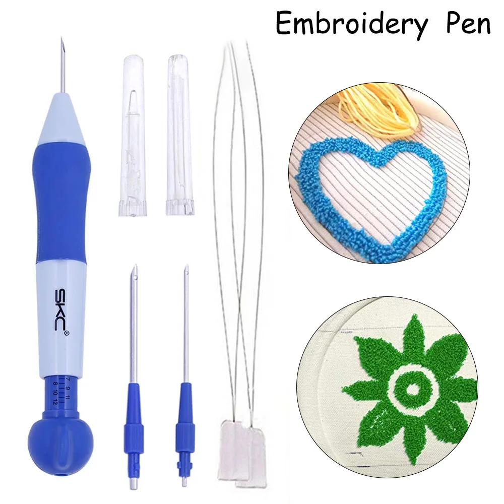 Набор ручек для вышивания из АБС пластика 3 иглы 2 насадки 1 3/1 6/2 мм|Швейные