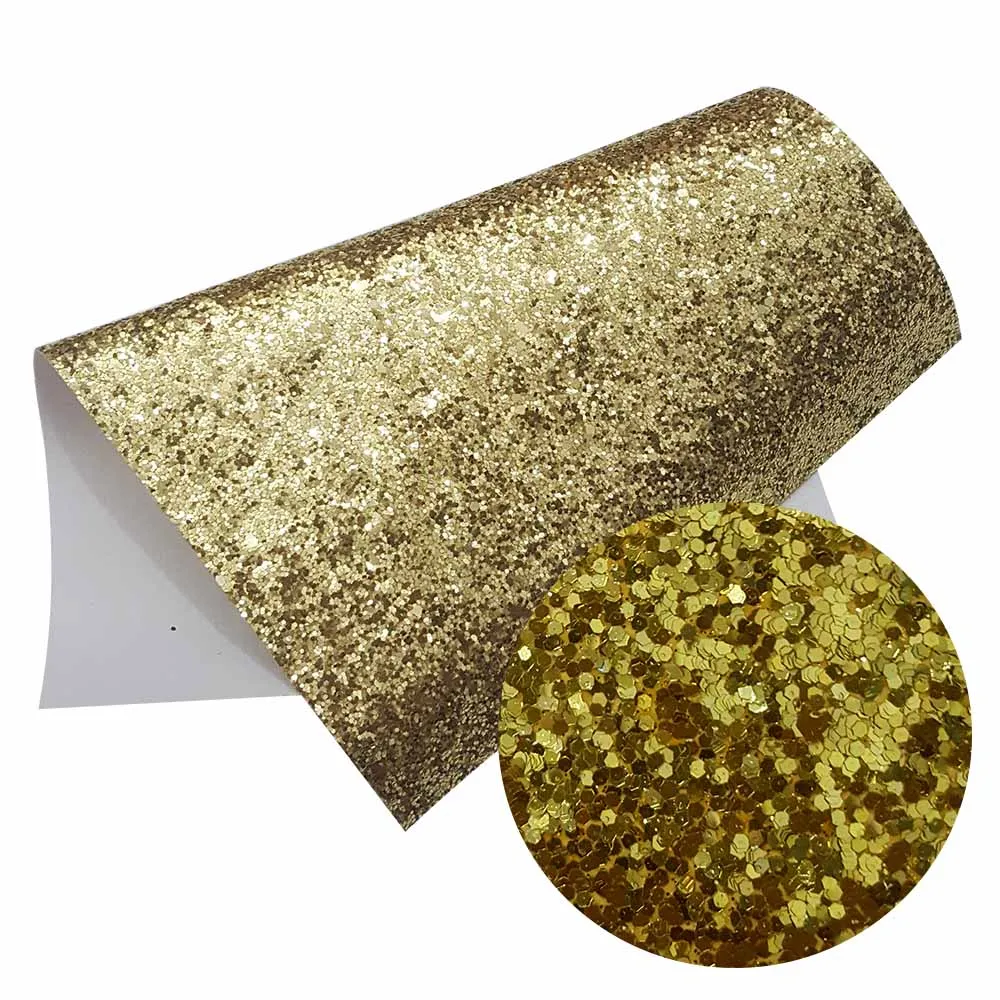 golden Искусственная кожа, листы, плотная блестящая ткань, 2 размера, блестящее золото, А4, синтетическая искусственная шерсть, бант, ткань, сделай сам, ручная работа, аксессуары, ткань - Цвет: golden