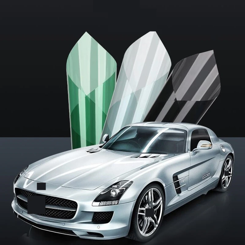 

100*100 см светильник-голубая УФ + изоляционная Тонировочная пленка для автомобильного окна VLT Ply защитная пленка от солнечной батареи липкие п...