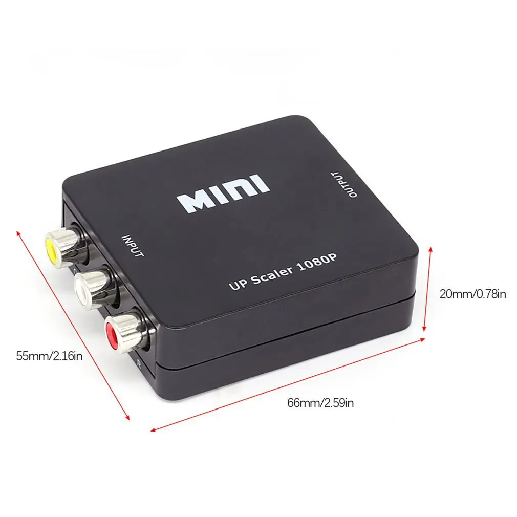 

AV2HDMI Composite AV CVBS 3RCA to HDMI 1080p Converter Adapter Video Upscaler HD