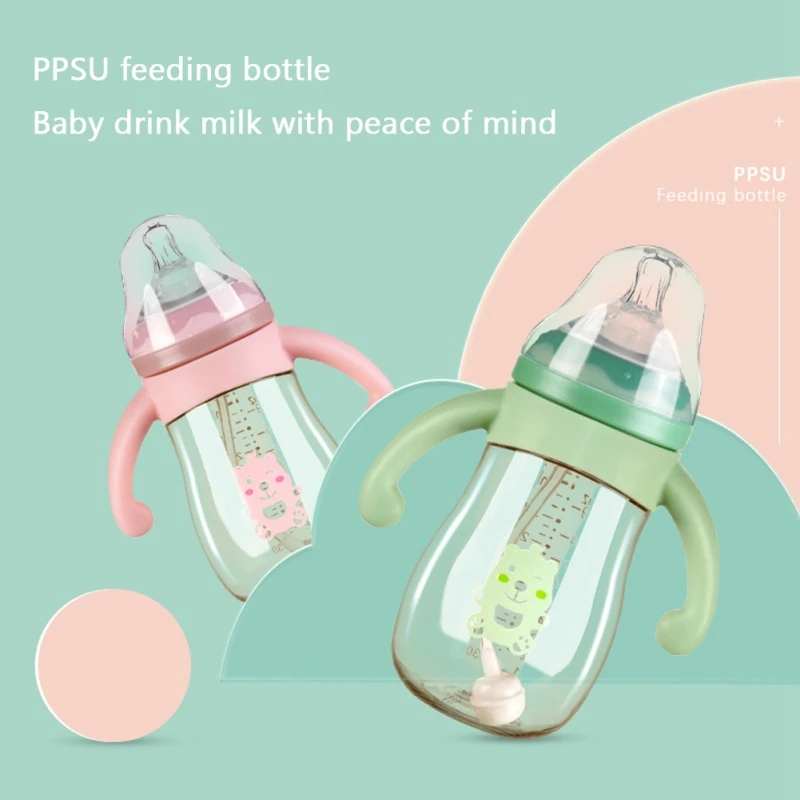 

220/280ml Baby Feeding Cup with Straw Children Learn Feeding Drinking Bottle Kids Training Cup With Straw