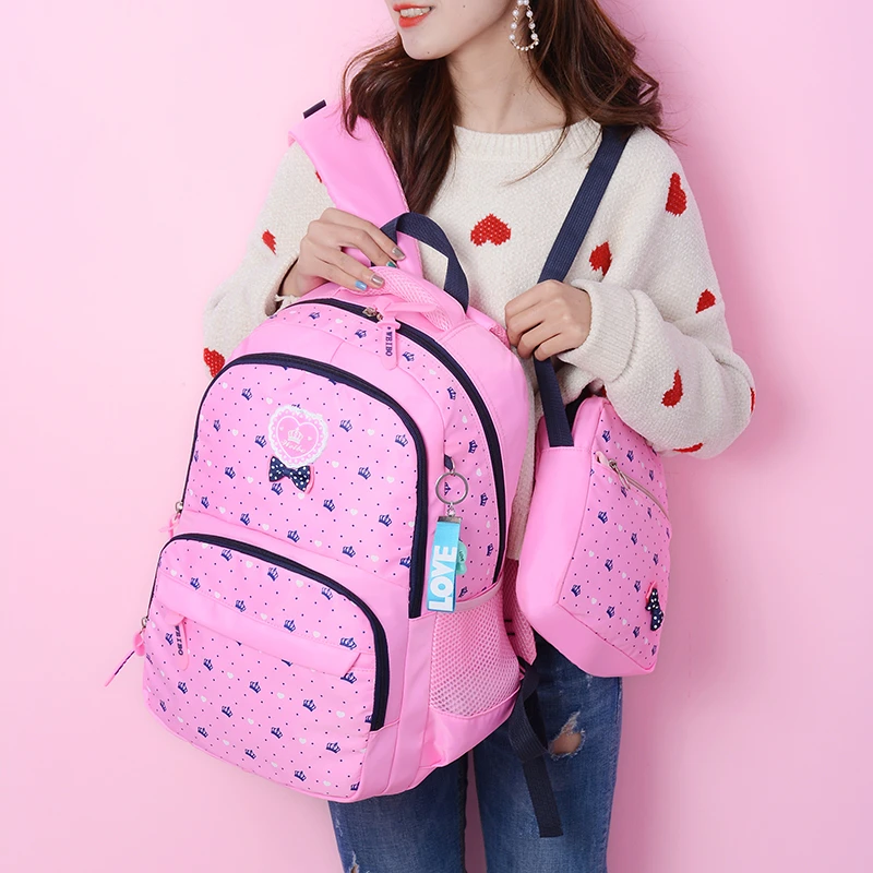 3Pcs/set Stylish Printing School Bags for Teenage Girls Female Backpacks College wind Kids Satchel Book Bag mochila escolar