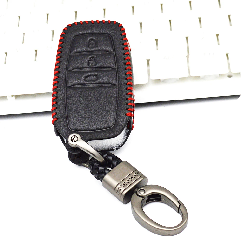 KUKAKEY 2 3 чехол для ключей с кнопками Toyota C HR Crown Corolla Highlander Reiz RAV4 Auris Verso Camry 2019 c hr