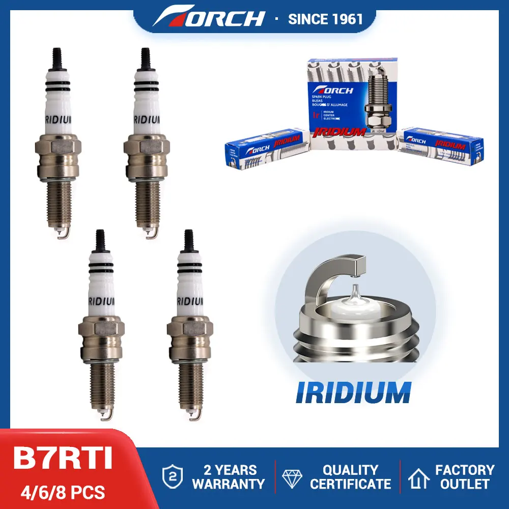 

Equipment Engine Spark Ignition Candle Iridium TORCH B7RTI Compatible with Motorcycle ATV UTV Scooter Dirt Bike Go Kart