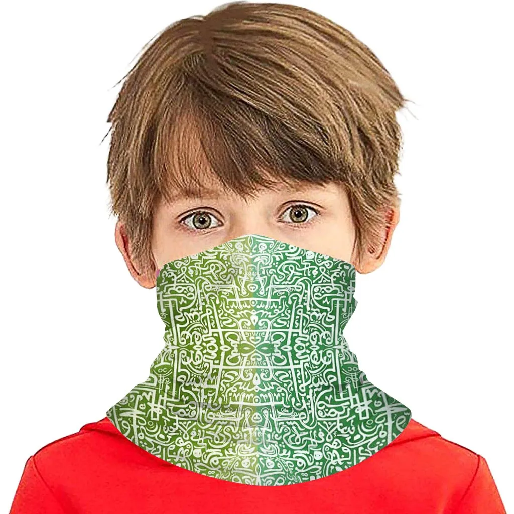 Bandana Hiking Cycling 1PCS Kid Face Mask Cover Print Windproof Washable Neck Gaiter Scarf August 14th | Спорт и развлечения