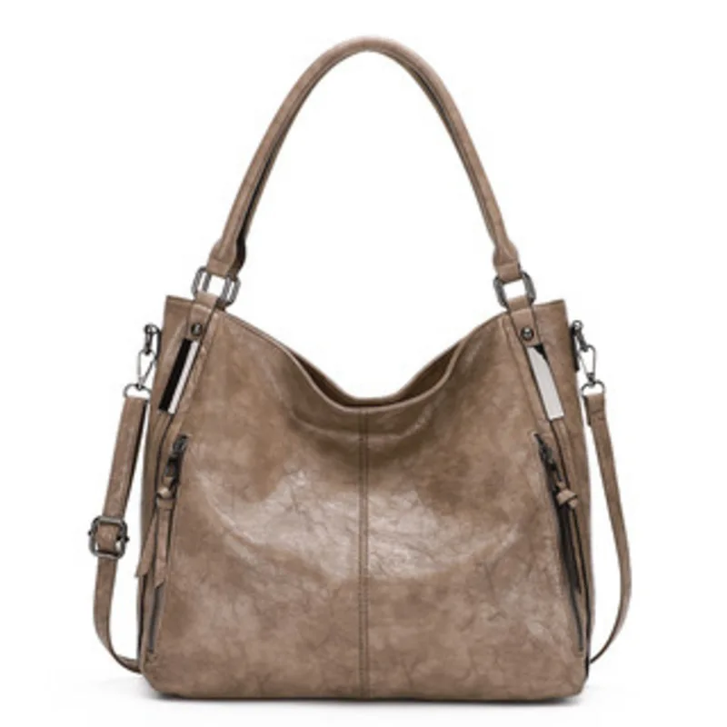 Вместительные сумки-тоуты для женщин простые сумочки на молнии из искусственной