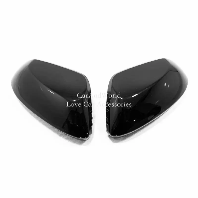 

For Toyota Corolla 2019 2020 Rear View Mirror Cover Rearview Panel Frame Cover Trim Black Chrome Sticker Car Molding Accessories