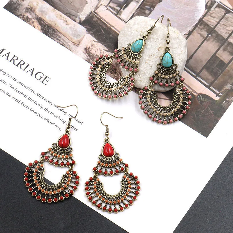 

Women Drop Earrings Boho Jewelry Fashion Pendientes Mujer Moda Brincos Boucle D'Oreille Femme 2021 New Oorbellen Pearls Earring