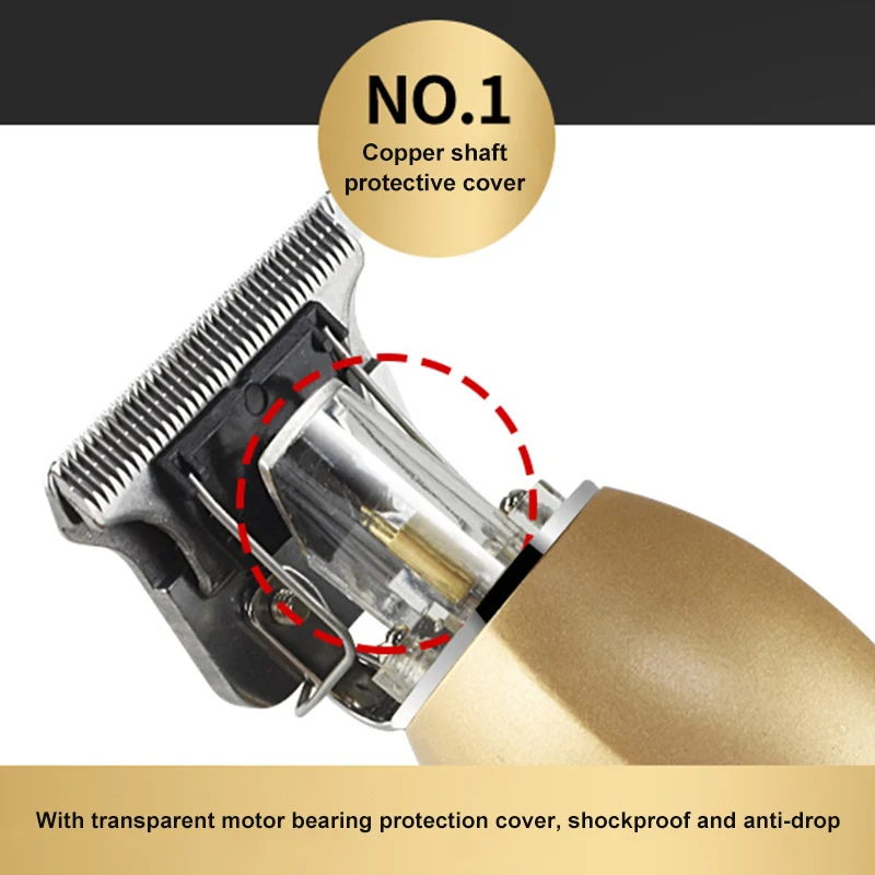 

2021 New Professional Barber Clipper USB Charging Electric Retro Hair Clipper Trimmer for Home Hair Salon BFC996
