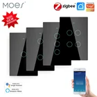 Умный высветильник ель света Tuya ZigBee, настенный сенсорный переключатель с нейтральнымбез нейтрального, без конденсатора, работает с Alexa и Google 23