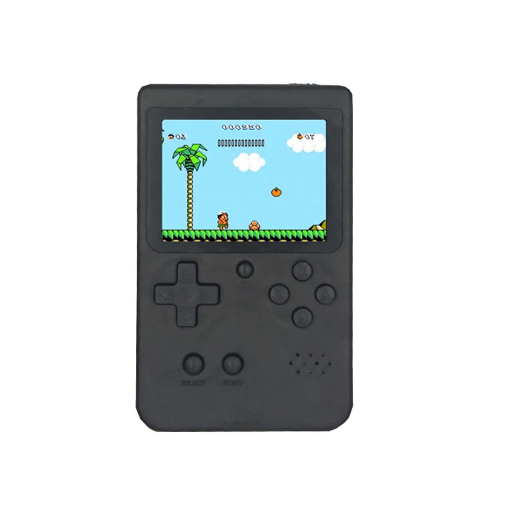 Встроенный 400 в 1 классические игры+ внешний аккумулятор Ретро портативная мини-игровая консоль 8 бит карманный портативный игровой плеер лучший подарок - Цвет: Черный