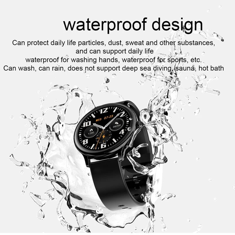 

Bluetooth Smart Watch IP65 Waterproof Health Exercise Mode Heart Rate Watch GPS Motion Track