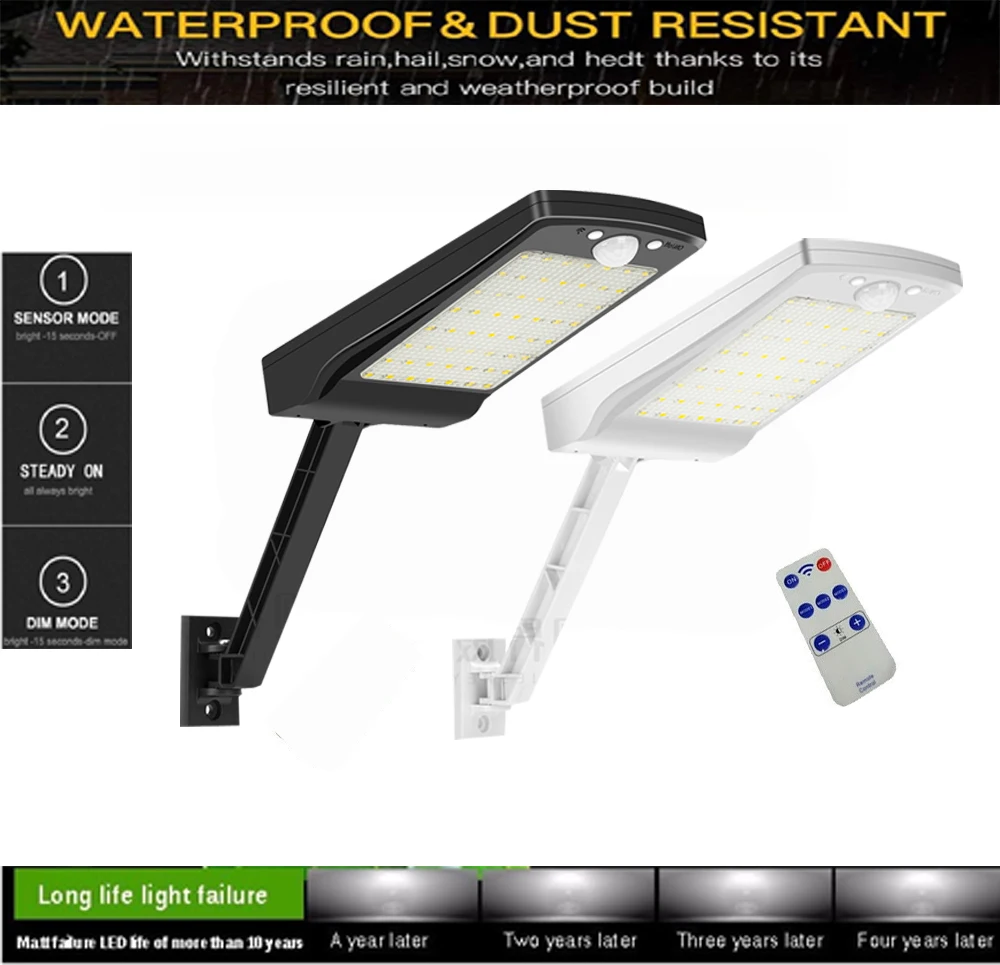 56 светодиодный Солнечная перезаряжаемая светодиодная лампа наружная садовая